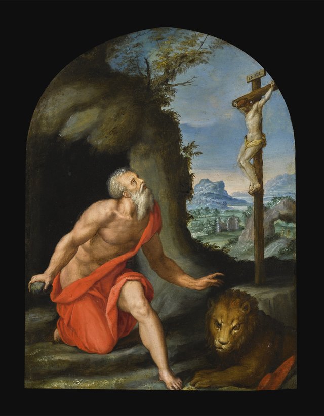 Saint Jerome in the Wilderness by Alessandro Allori