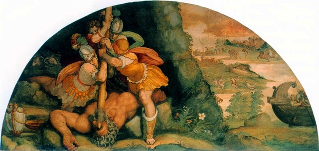 The Blinding of Polyphemus by Alessandro Allori