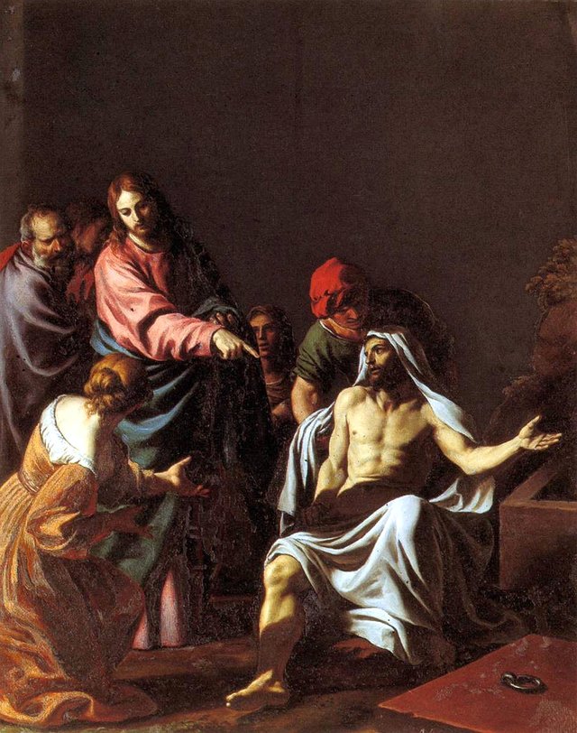 The Raising of Lazarus by Alessandro Turchi