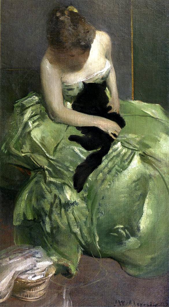 The Green Dress by John White Alexander