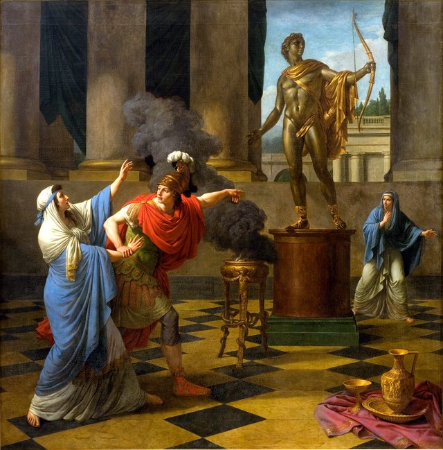 Alexander Consulting the Oracle of Apollo by Louis-Jean-François Lagrenée