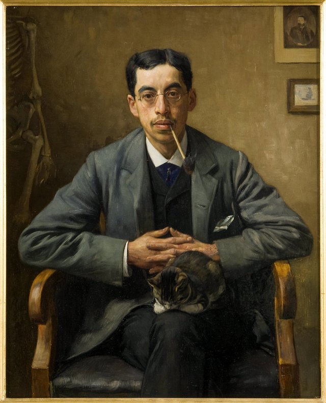 Dutch author Arnold Aletrino (1858-1916). by Jan Veth