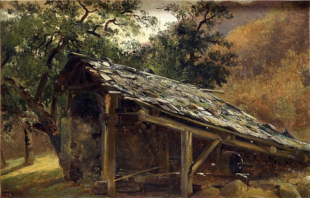 Fabrique dans le Valais by Alexandre Calame
