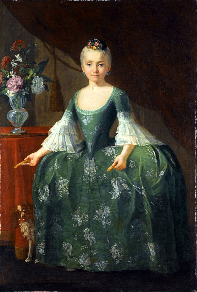 Portrait of the infanta Maria Luisa de Borbon by Giuseppe Bonito