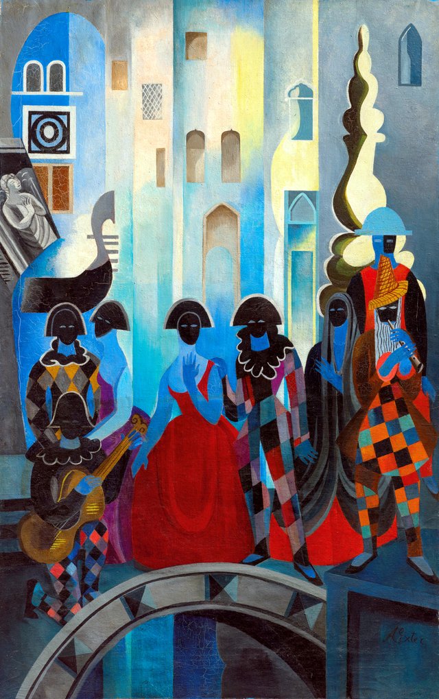 Carnival in Venice by Aleksandra Ekster