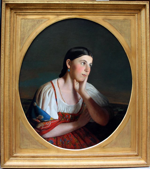 Portrait of a peasant girl by Alexey Venetsianov
