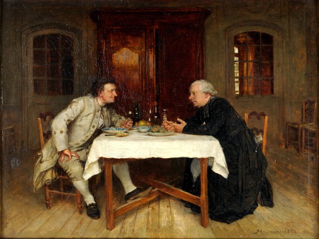 Le Vin du curé by Jean-Louis-Ernest Meissonier