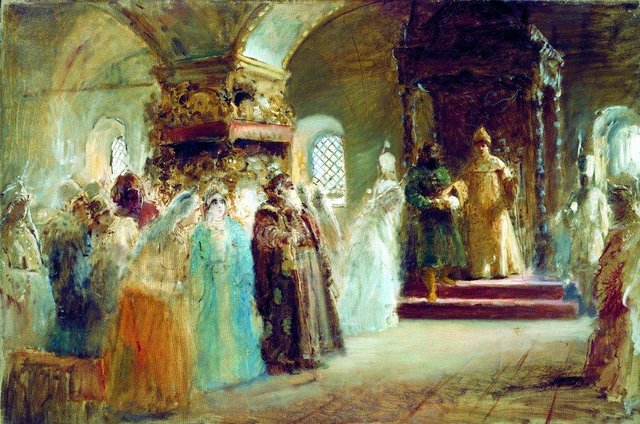 The Bride-show of tsar Alexey Michailovich by Konstantin Makovsky