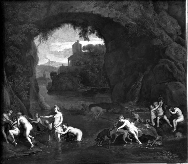 Landscape with Diana and Callisto by Francisque Millet