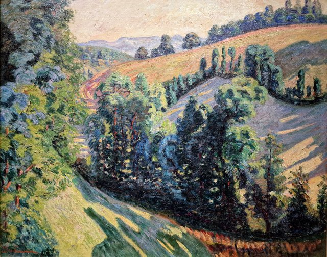 Landscape in Pontgibaud by Armand Guillaumin