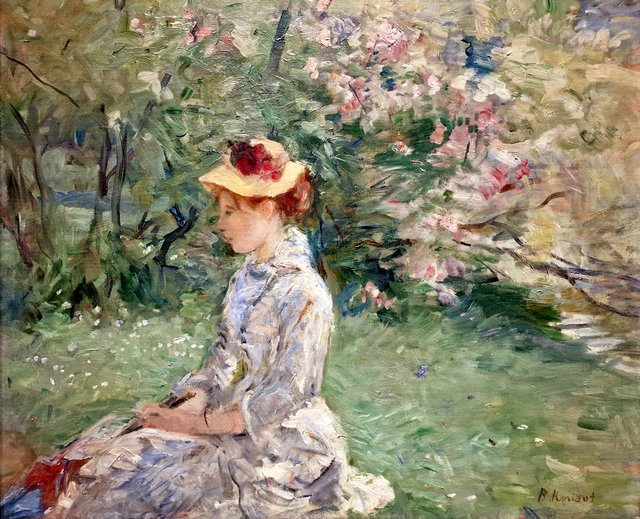 On the Island by Berthe Morisot