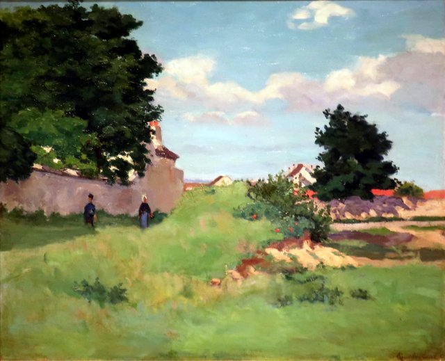 Paysage avec figures by Armand Guillaumin