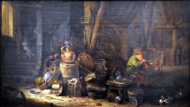 Intérieur d'une chaumière by Herman Saftleven