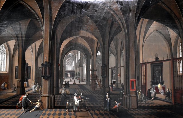 Intérieur d'église, cathédrale d'Anvers by Pieter Neefs the Elder
