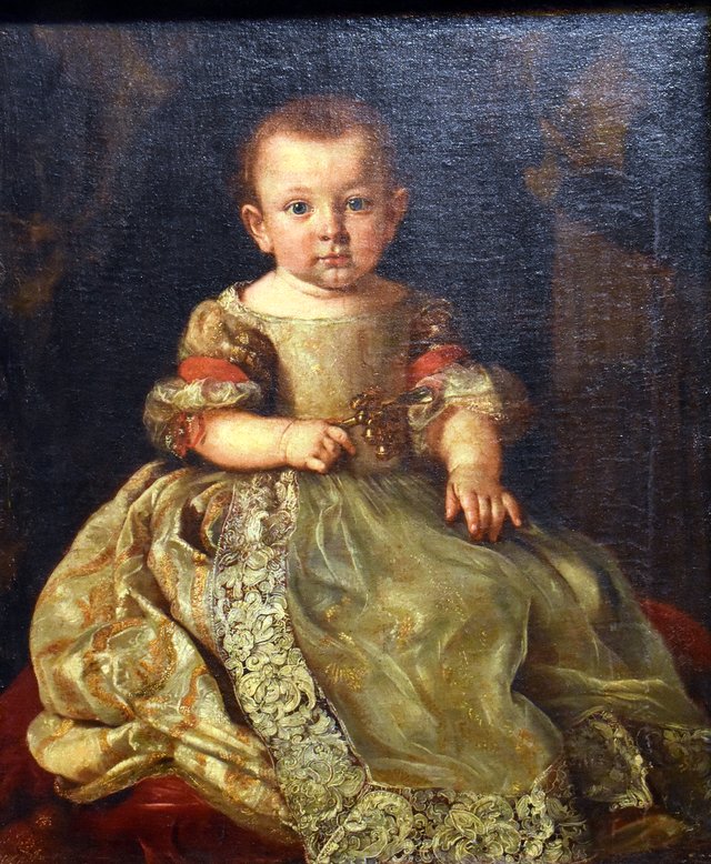 Enfant au hochet by Giuseppe Bonito