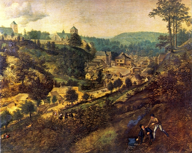 The Burtscheider valley near Aachen by Lucas van Valckenborch
