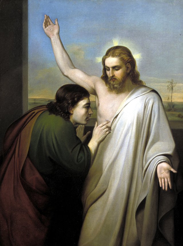 Doubting Saint Thomas by Silvestro Lega