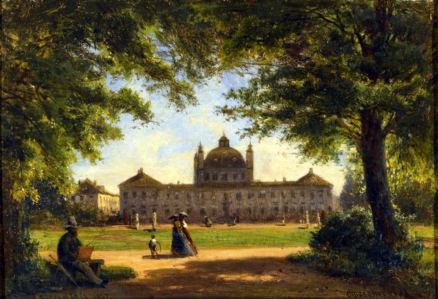 View of Fredensborg Palace by Alexey Bogolyubov