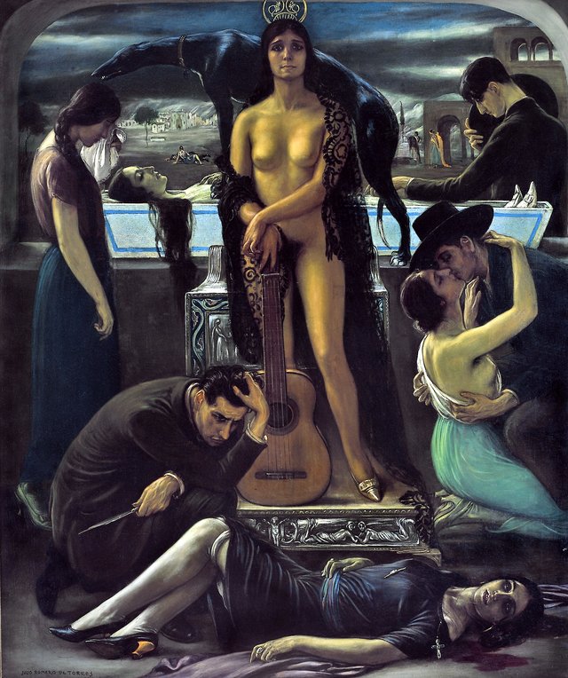 Cante hondo by Julio Romero de Torres