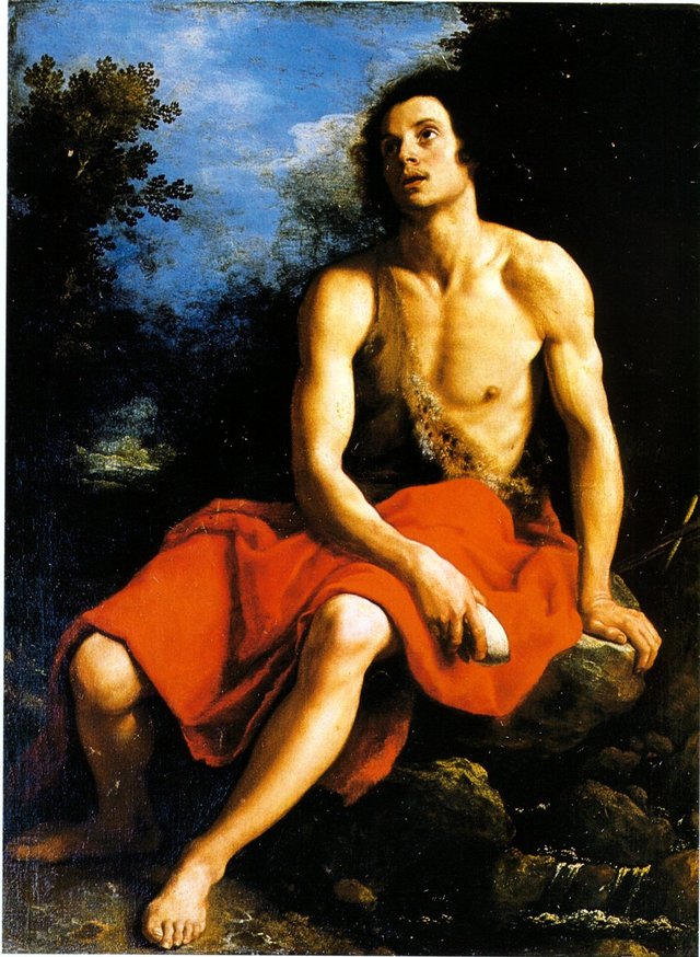 John the Baptist in the desert by Cristofano Allori