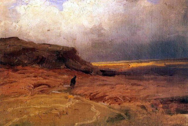 Clouds over hills by Fyodor Vasilyev
