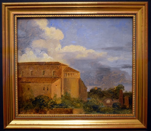 Vue de l'abside Saint-Jean et Saint-Paul à Rome by François Marius Granet