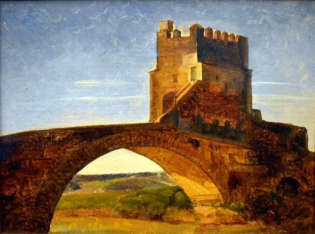 Vue du pont Salario sur le Teveronne by François Marius Granet