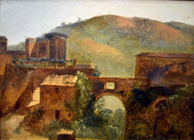 Les Temples de Vesta et de la Sybille à Tivoli by François Marius Granet