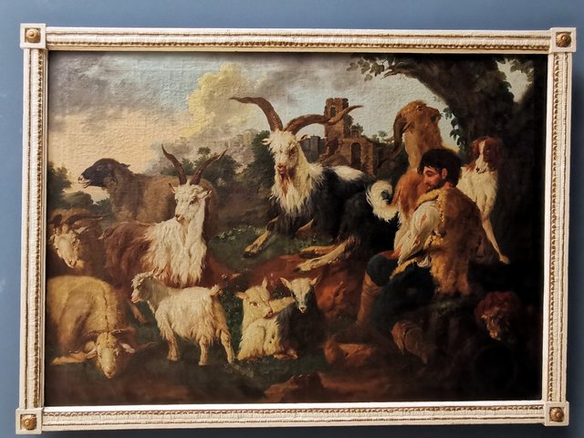 Shepherd with Goat Herd by Philipp Peter Roos