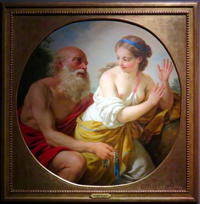 Allegory of Youth and Age by Louis-Jean-François Lagrenée