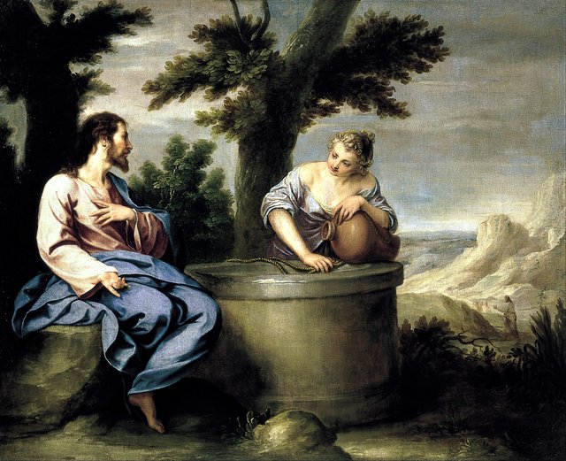 Christ and the Samaritan by Alonso Cano