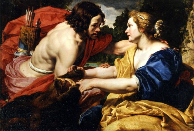 Meleager presents the head of the Calydonian Boar to Atalanta by Abraham Janssens I