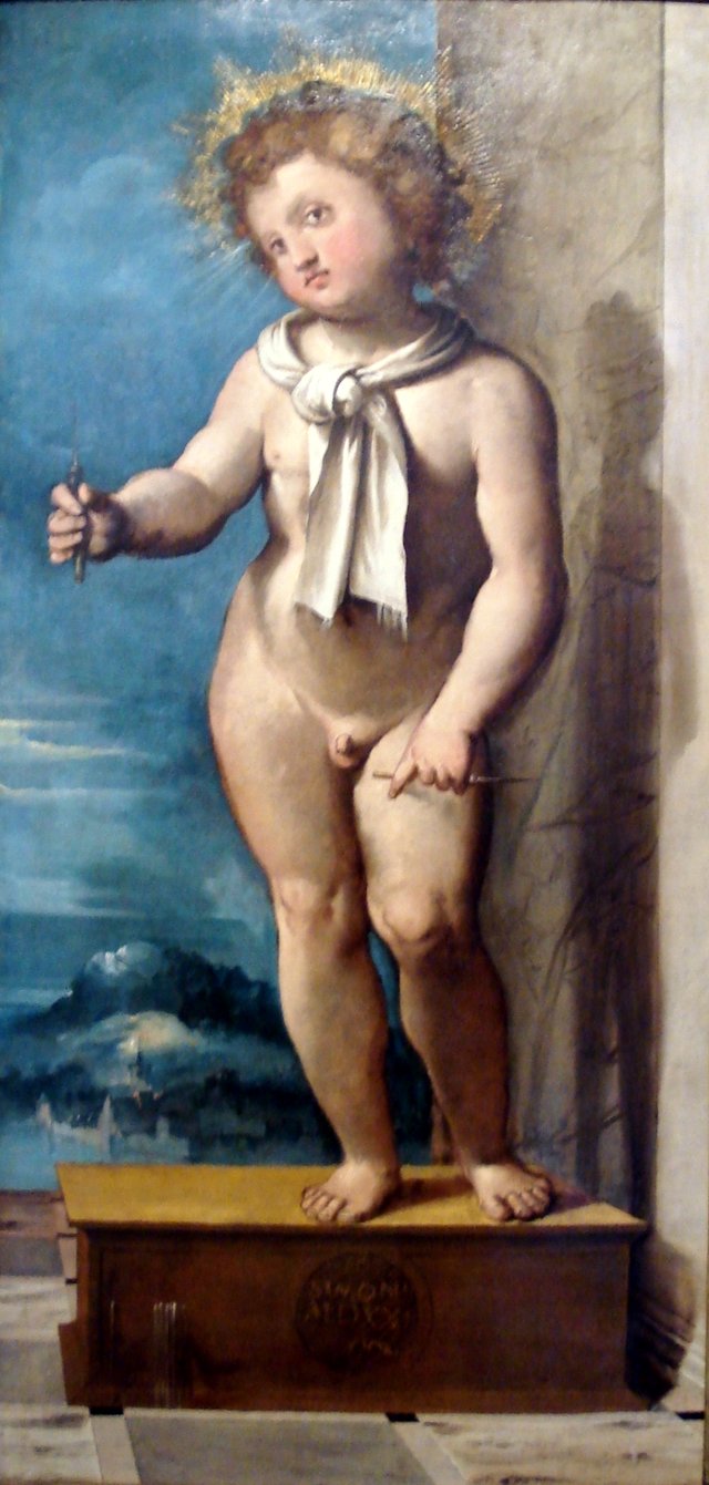 Simon of Trent (nicknamed "Saint Simon"). by Altobello Melone