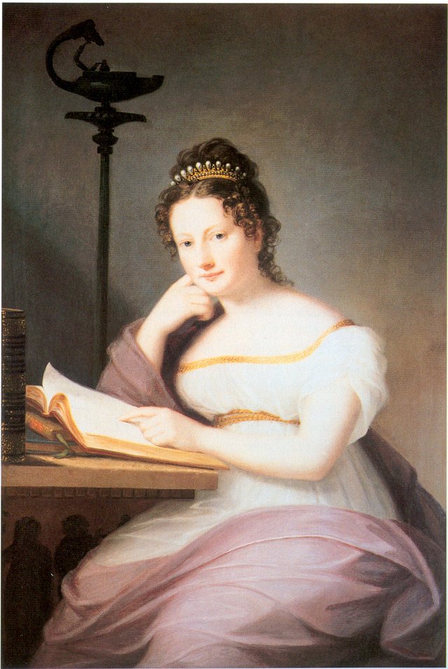 Portrait of Amalie of Baden (1795-1869), Princess of Fürstenberg. by Marie Ellenrieder