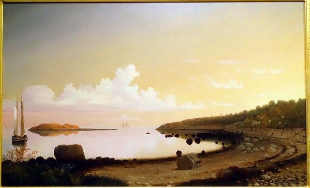 The Western Shore with Norman’s Woe by Fitz Henry Lane