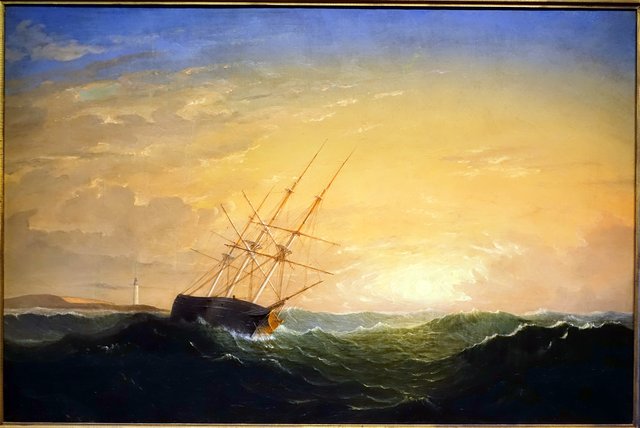 A Rough Sea by Fitz Henry Lane