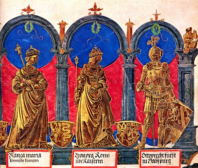 Triumphzug Kaiser Maximilians, Szene: Die Vorfahren des Kaisers, Detail by Albrecht Altdorfer