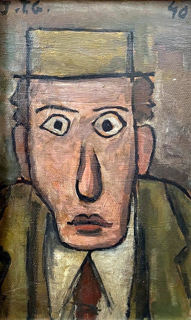 Portrait of a man by Joaquín Torres-García
