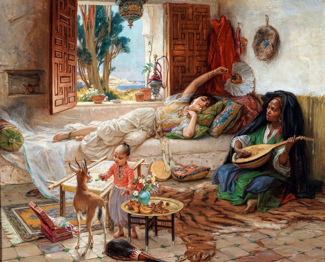 An Afternoon in Algiers by Frederick Arthur Bridgman