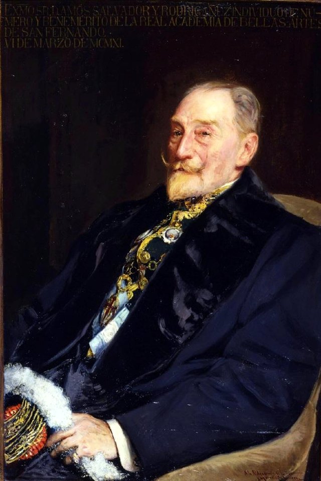 Amós Salvador Rodrigáñez by José Moreno Carbonero