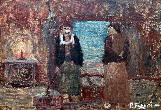 Asesinato del mercachifle by Pedro Figari