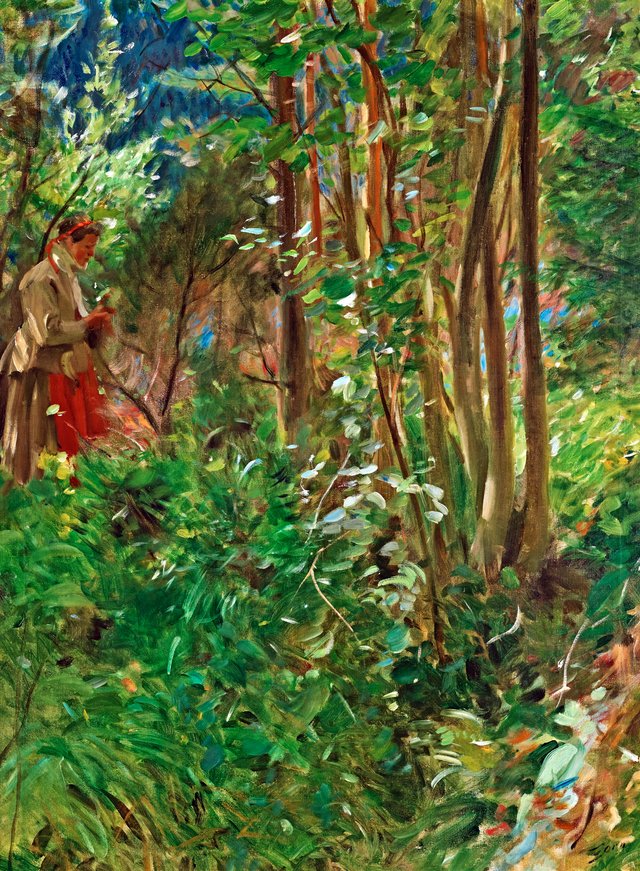 Sol i skogen by Anders Zorn