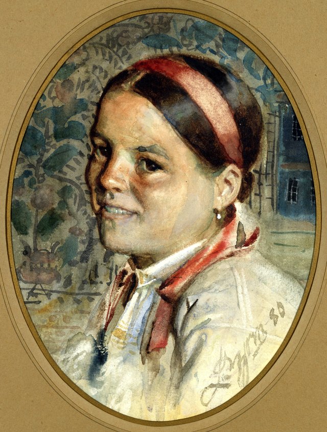 Head of a Woman by Anders Zorn
