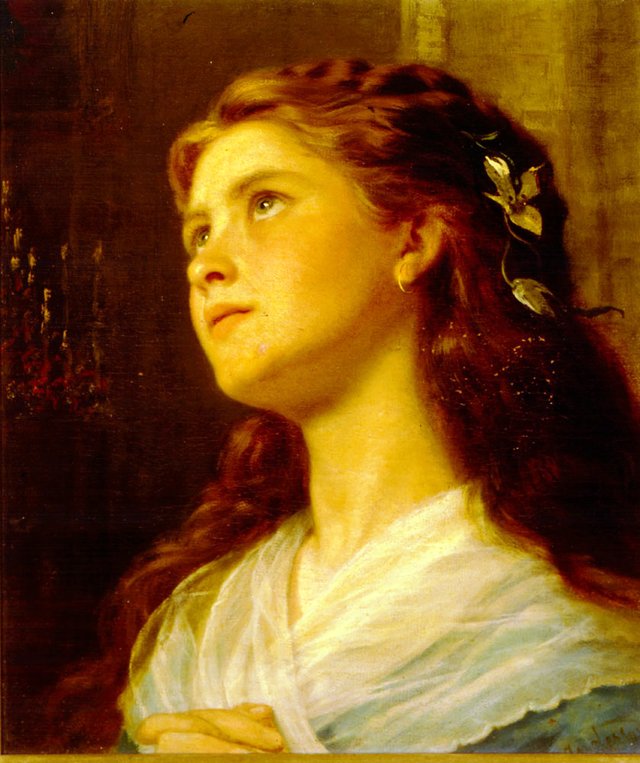 Portrait of a Young Girl by Sophie Gengembre Anderson