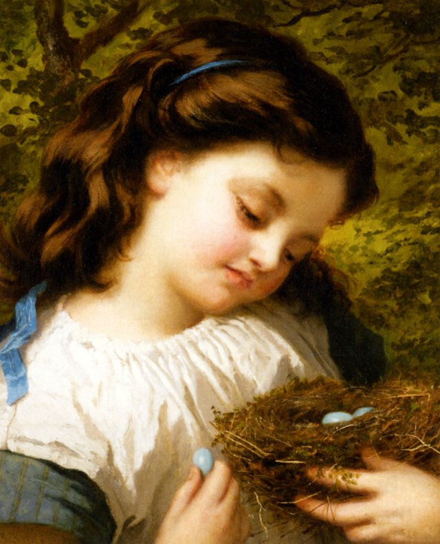The Birds-Nest by Sophie Gengembre Anderson