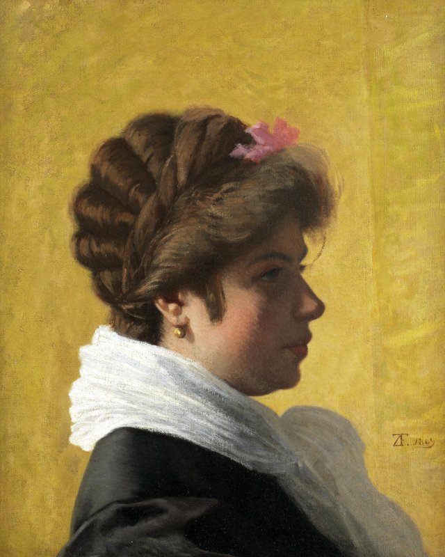 Portrait of a lady by Federico Zandomeneghi