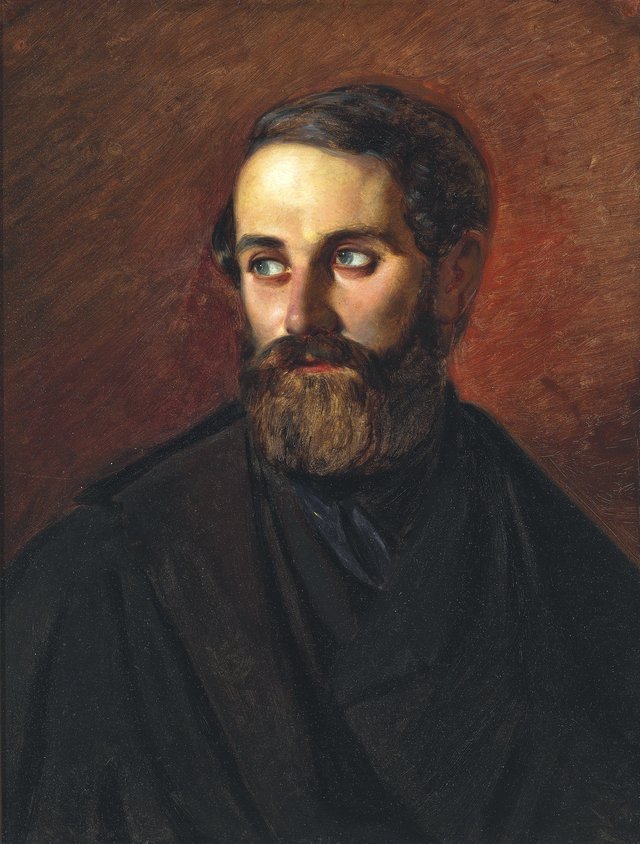 The artist's self-portrait by Anders Christian Lunde
