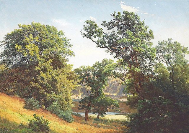 Landscape at Raadvad. by Anders Christian Lunde