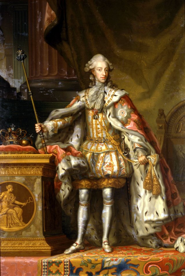King Christian VII at his anointment. by Peder Als