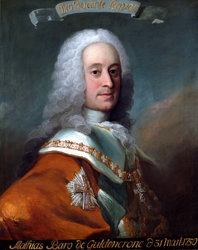 Baron Matthias Güldencrone. by Peder Als